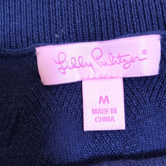 Lilly Pulitzer medium boat neck patterned sweater. - Picture 5 of 8